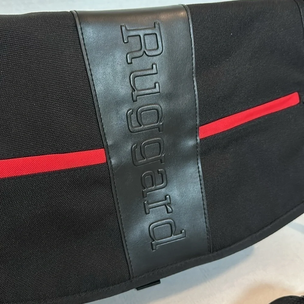 Ruggard Red Series Scarlet Tech Messenger Bag black and red